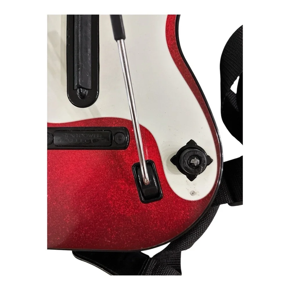 RedOctane PS2/PS3 Guitar Hero 5 Wireless Cherry Controller 95905.805- NOT TESTED